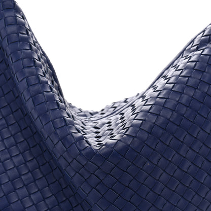 Bottega Veneta Nappa Intrecciato Maxi Veneta Hobo Baltic Blue 8 of 11