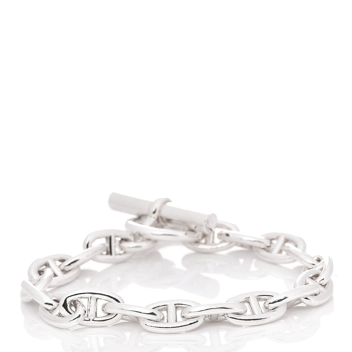 Hermes Sterling Silver PM Chaine D'Ancre Bracelet 3 of 5