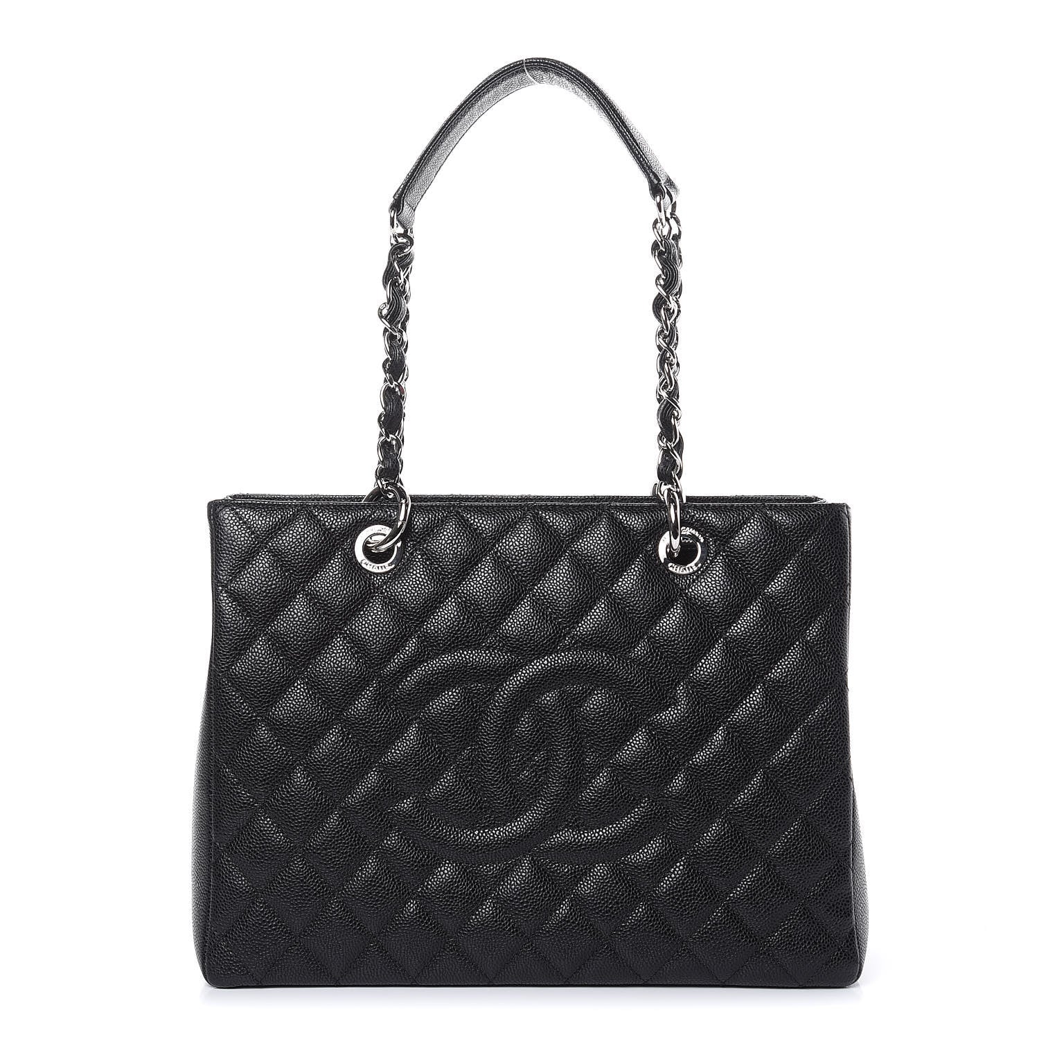 Chanel Caviar Quilted Grand Shopping Tote GST Black 1 of 11
