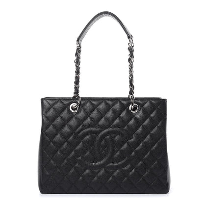 Chanel Caviar Quilted Grand Shopping Tote GST Black 1 of 11