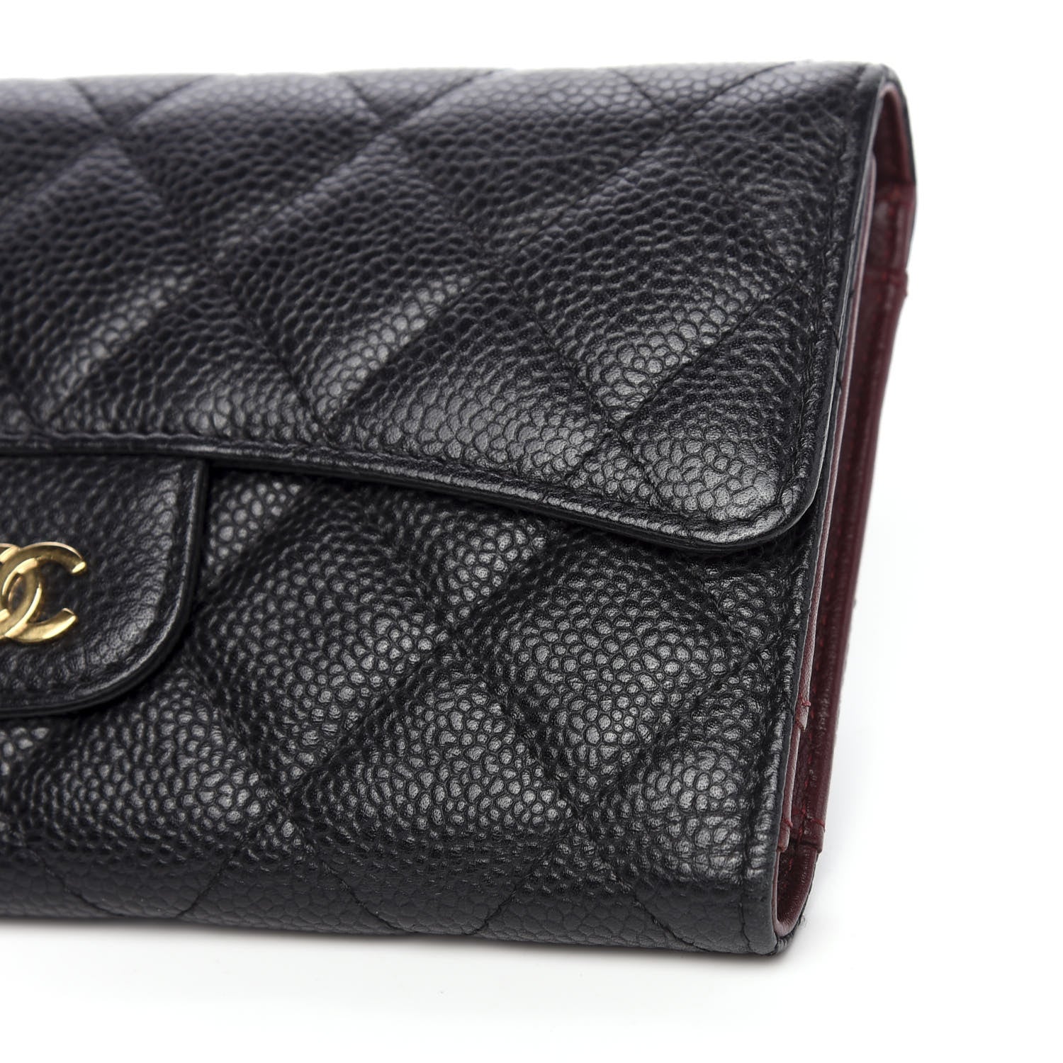 Chanel Caviar Quilted Large Flap Wallet Black 10 of 11
