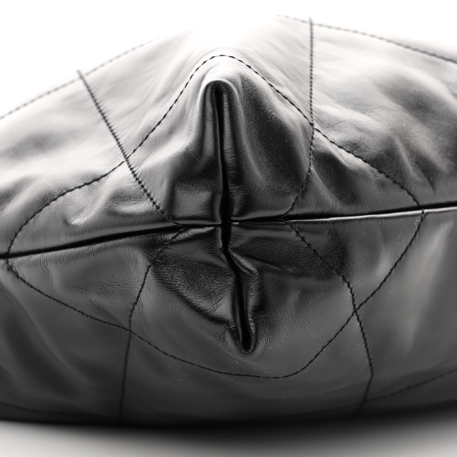 Chanel Shiny Calfskin Quilted Small Chanel 22 Black 9 of 10