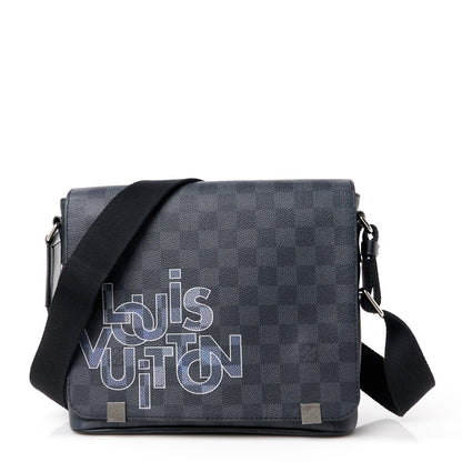 Louis Vuitton Damier Graphite Logo District PM Grey 1 of 11