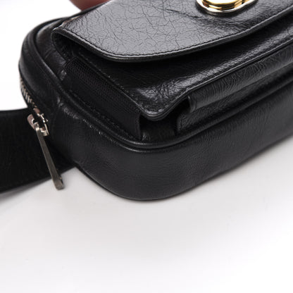 Gucci Fluffy Calfskin Mini Morpheus Belt Bag 90 36 Black 9 of 12