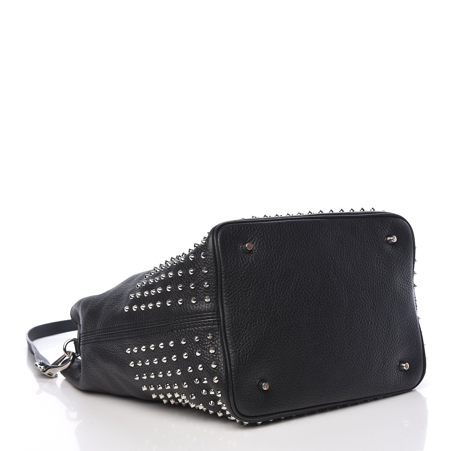Burberry Calfskin Studded Medium Susanna Hobo Black 4 of 12