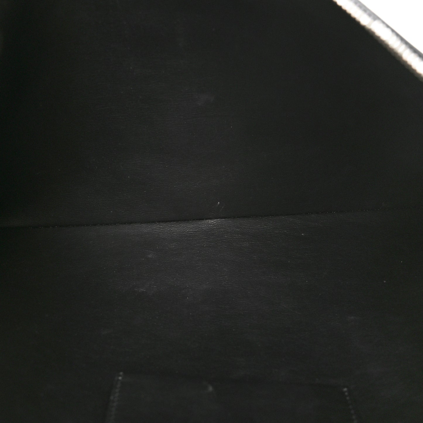 Calfskin Large Made In Clutch Pouch Black