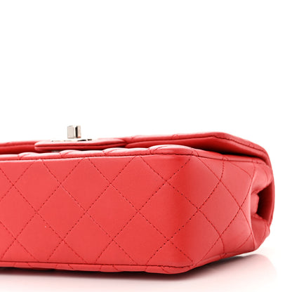 Chanel Lambskin Quilted Mini Rectangular Flap Red 10 of 10