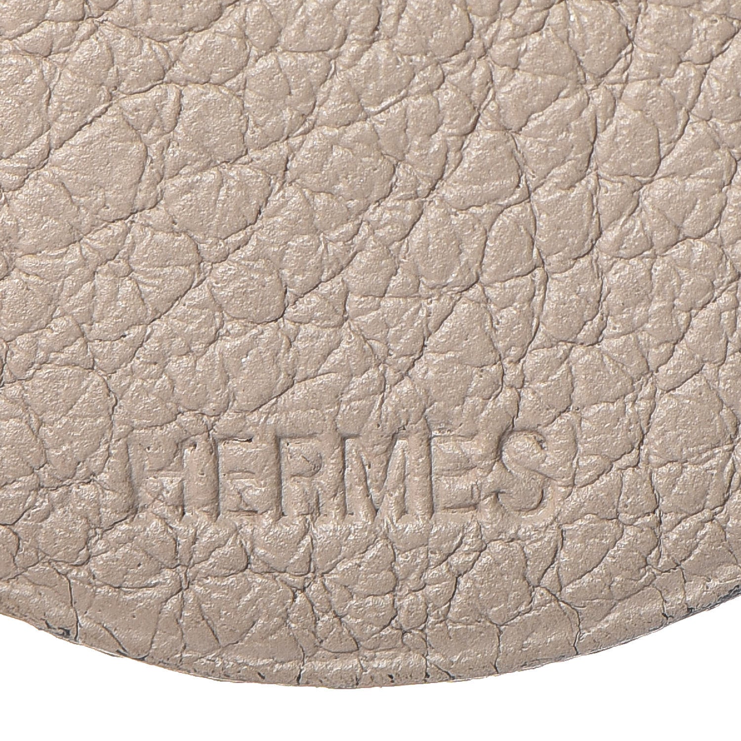 Hermes Togo Hippo Bag Charm Gris Tourterelle 3 of 3