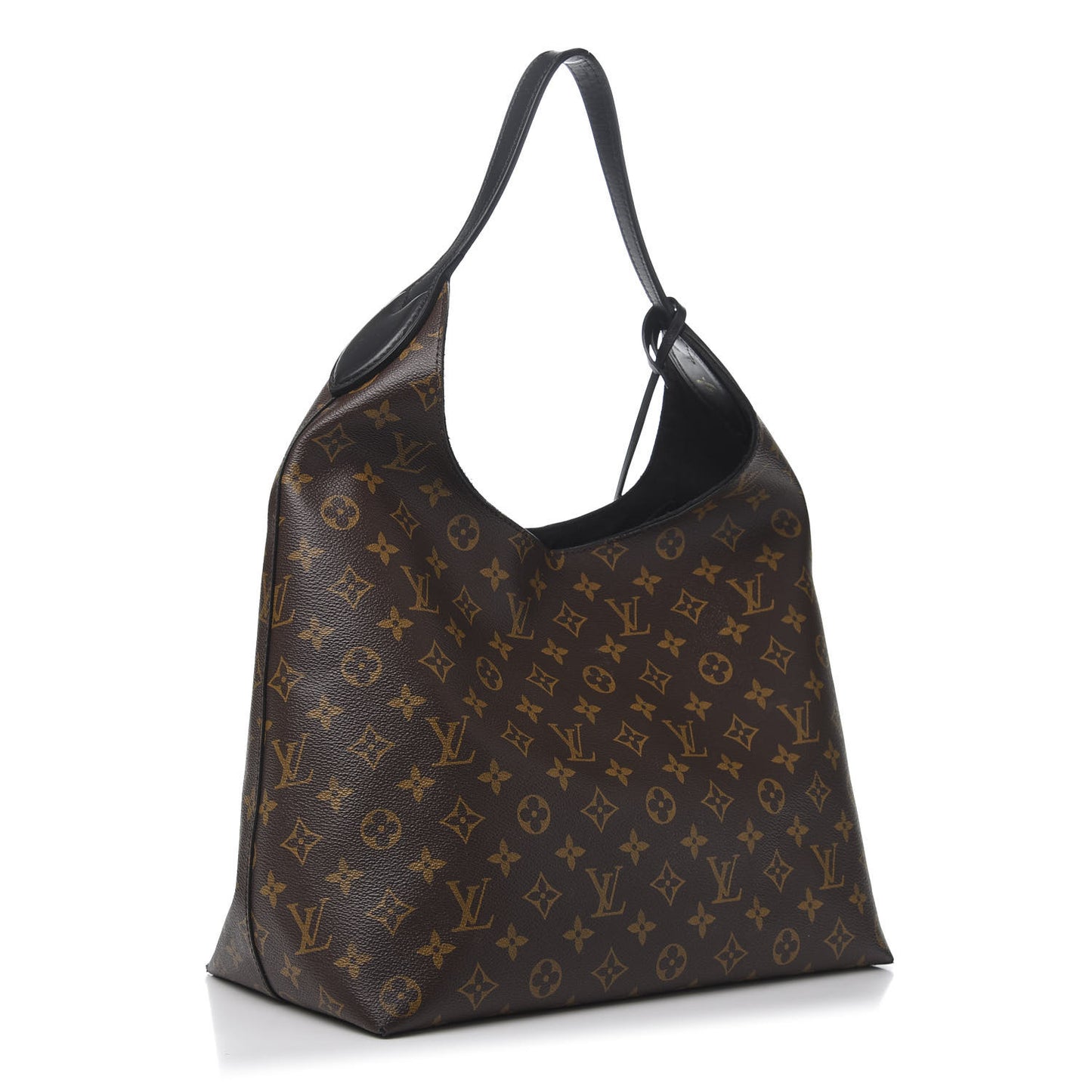 Monogram Flower Hobo Black