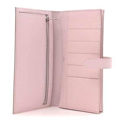 Hermes Epsom Bearn Gusset Wallet Mauve Pale 5 of 9