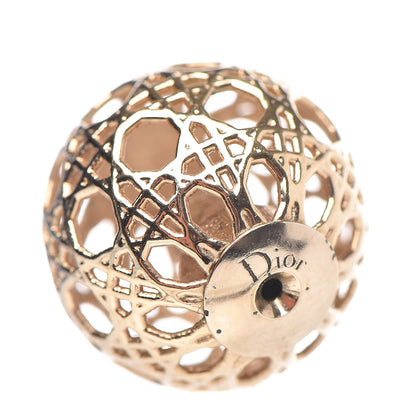 Christian Dior Cannage Mise En Dior Tribal Earrings Gold 3 of 4