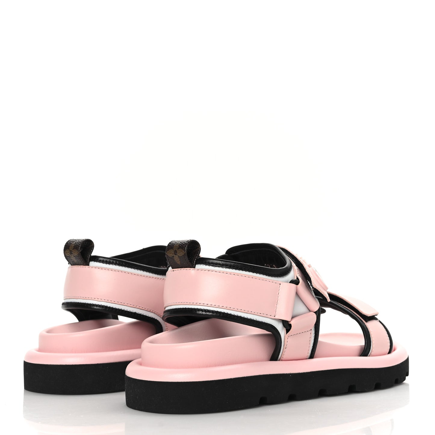 Calfskin Pool Pillow Flat Comfort Sandals 38 Rose Clair Pink