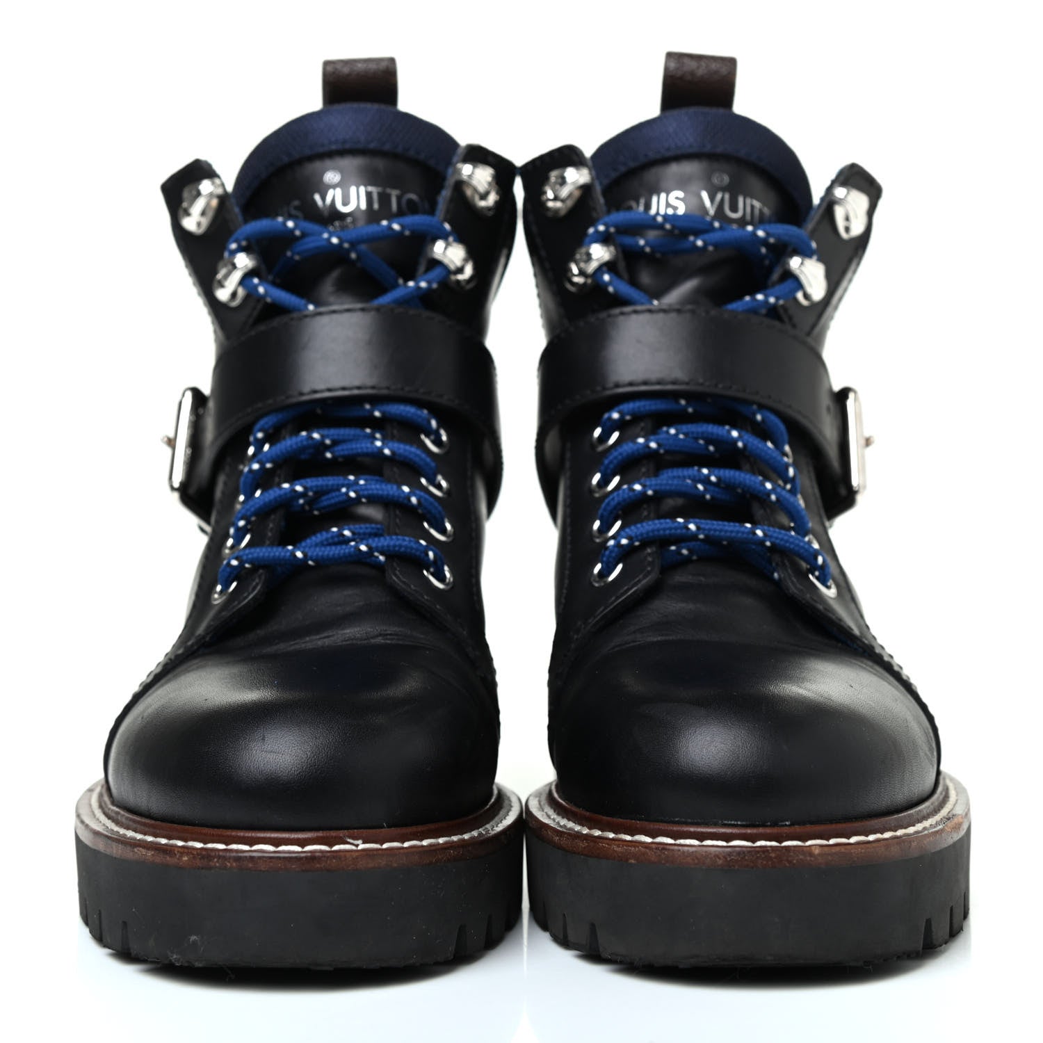 Louis Vuitton Calfskin Territory Ranger Combat Boots 36.5 Black 2 of 4