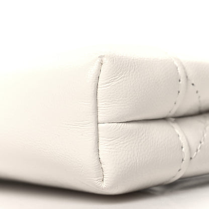 Chanel Shiny Lambskin Quilted Micro 31 Clutch With Chain White 10 of 10