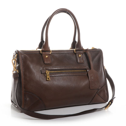 Prada Cervo Deerskin Shopping Satchel Bruciato 2 of 9