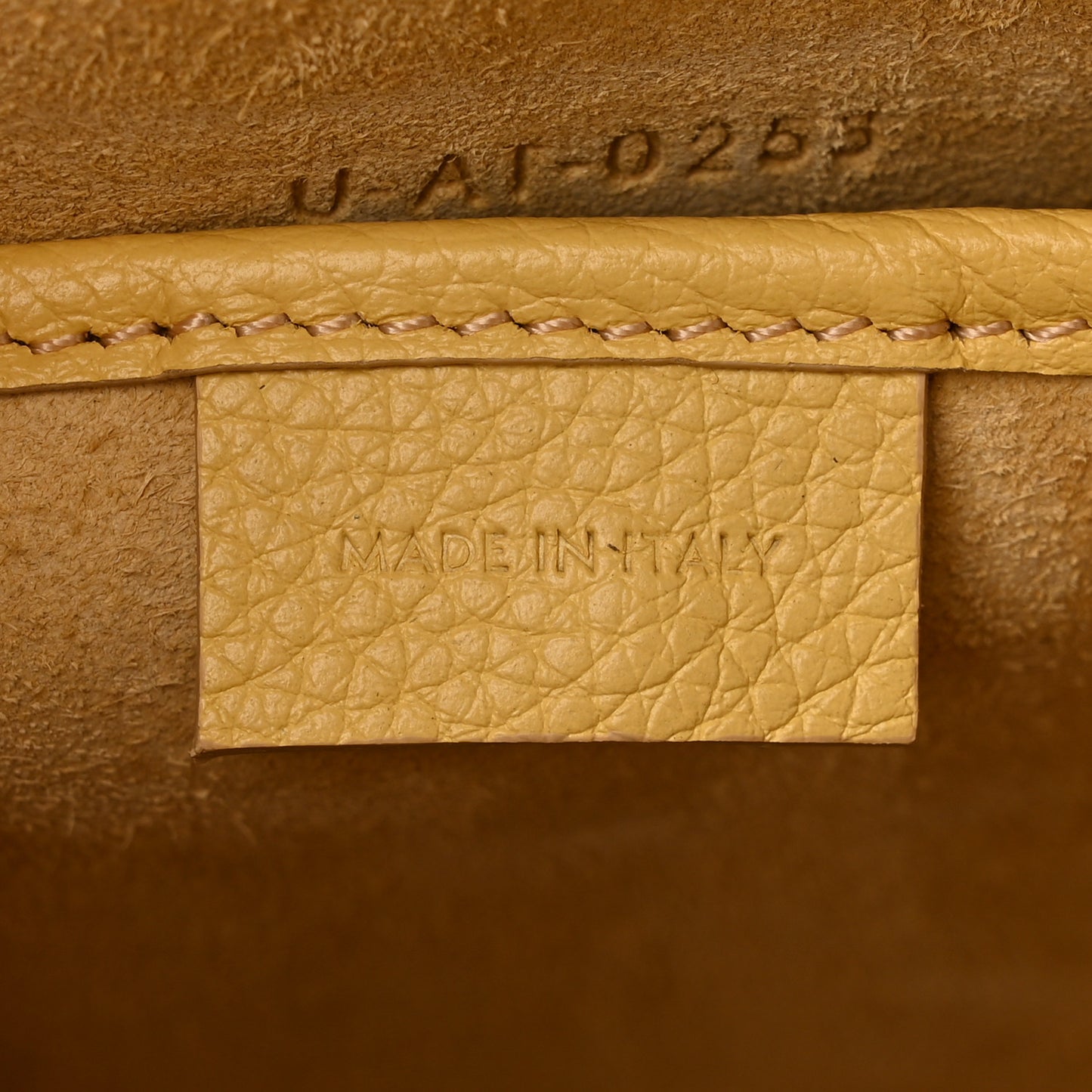 Drummed Calfskin Nano Luggage Pollen