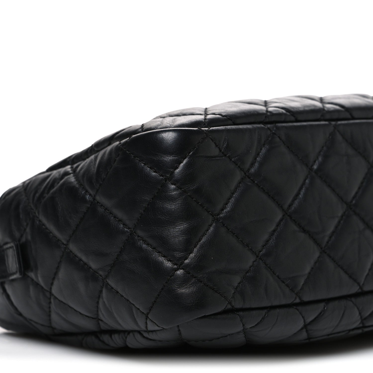 Chanel Aged Calfskin Quilted Medium Reissue Camera Case Black 9 of 10