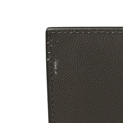 Saint Laurent Grain De Poudre Medium Classic Monogram Kate Satchel Earth Grey 13 of 15