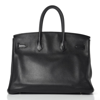 Hermes Taurillon Clemence Birkin 35 Black 3 of 33
