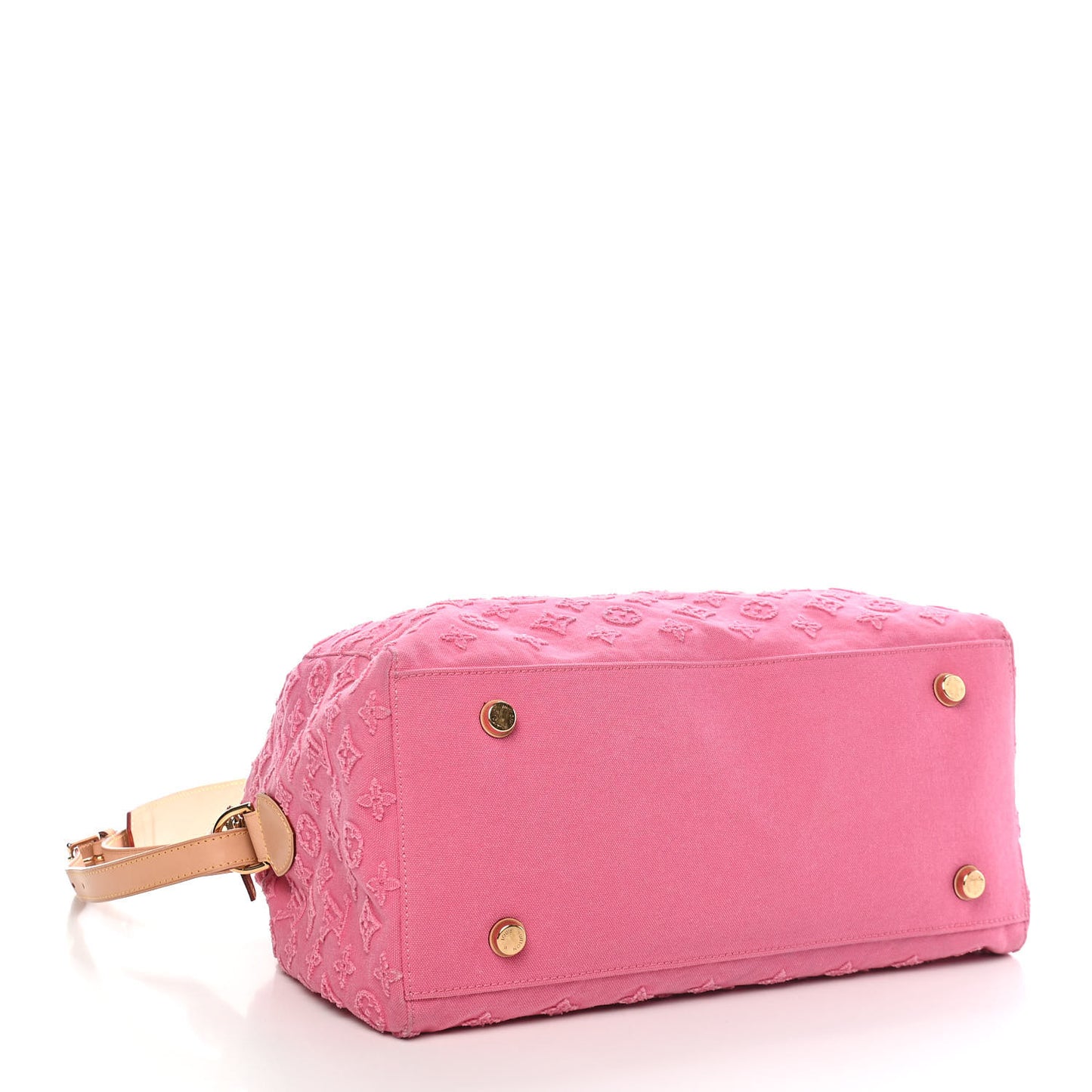 Denim Monogram Stone Speedy Bandouliere 35 Rose
