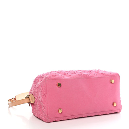 Louis Vuitton Denim Monogram Stone Speedy Bandouliere 35 Rose 3 of 8