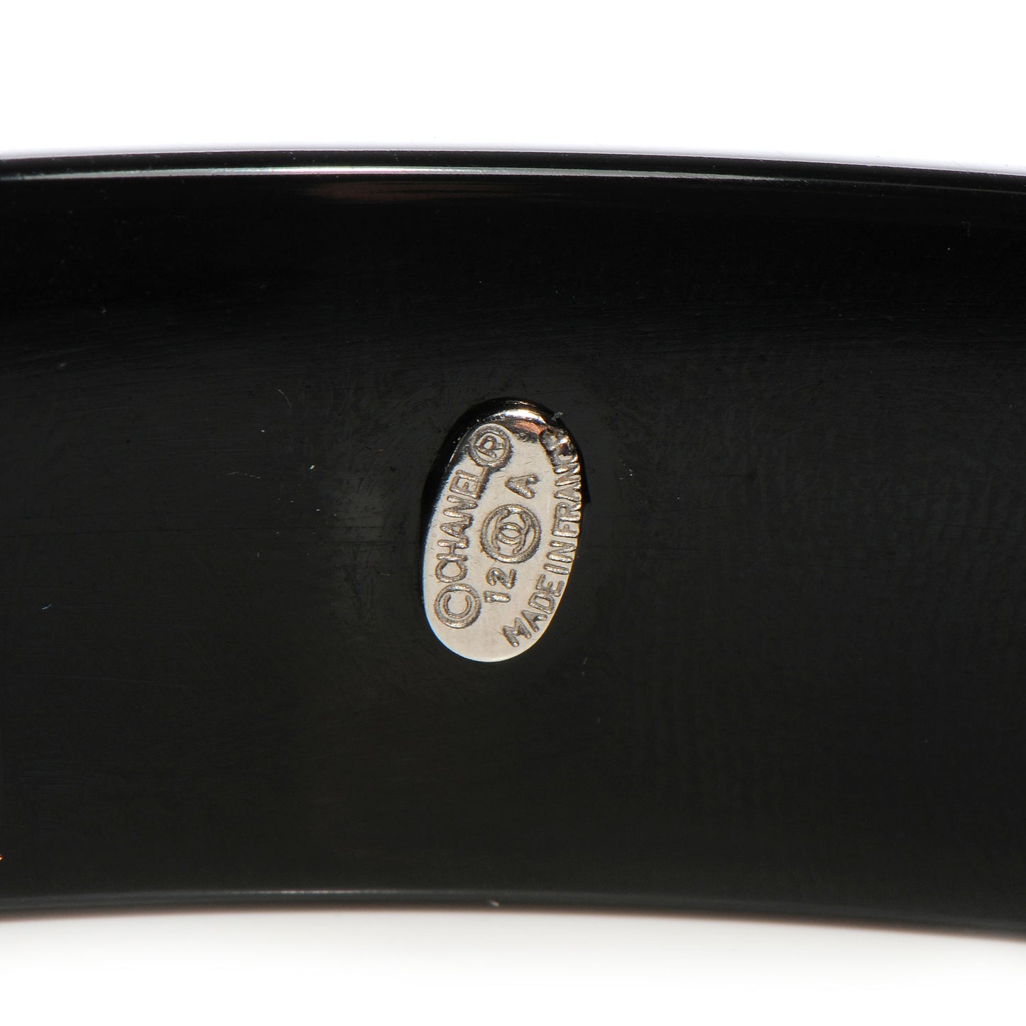 Resin Crystal CC Bangle Black