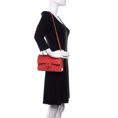 Chanel Caviar Quilted Small Double Flap Red 2 of 11