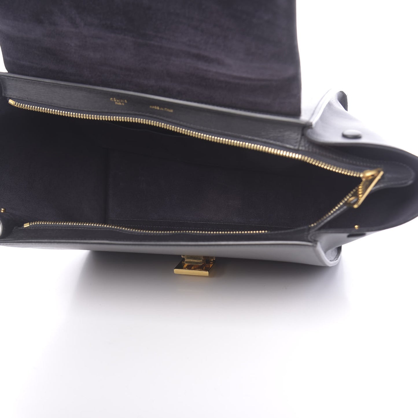 Liege Calfskin Small Trapeze Black