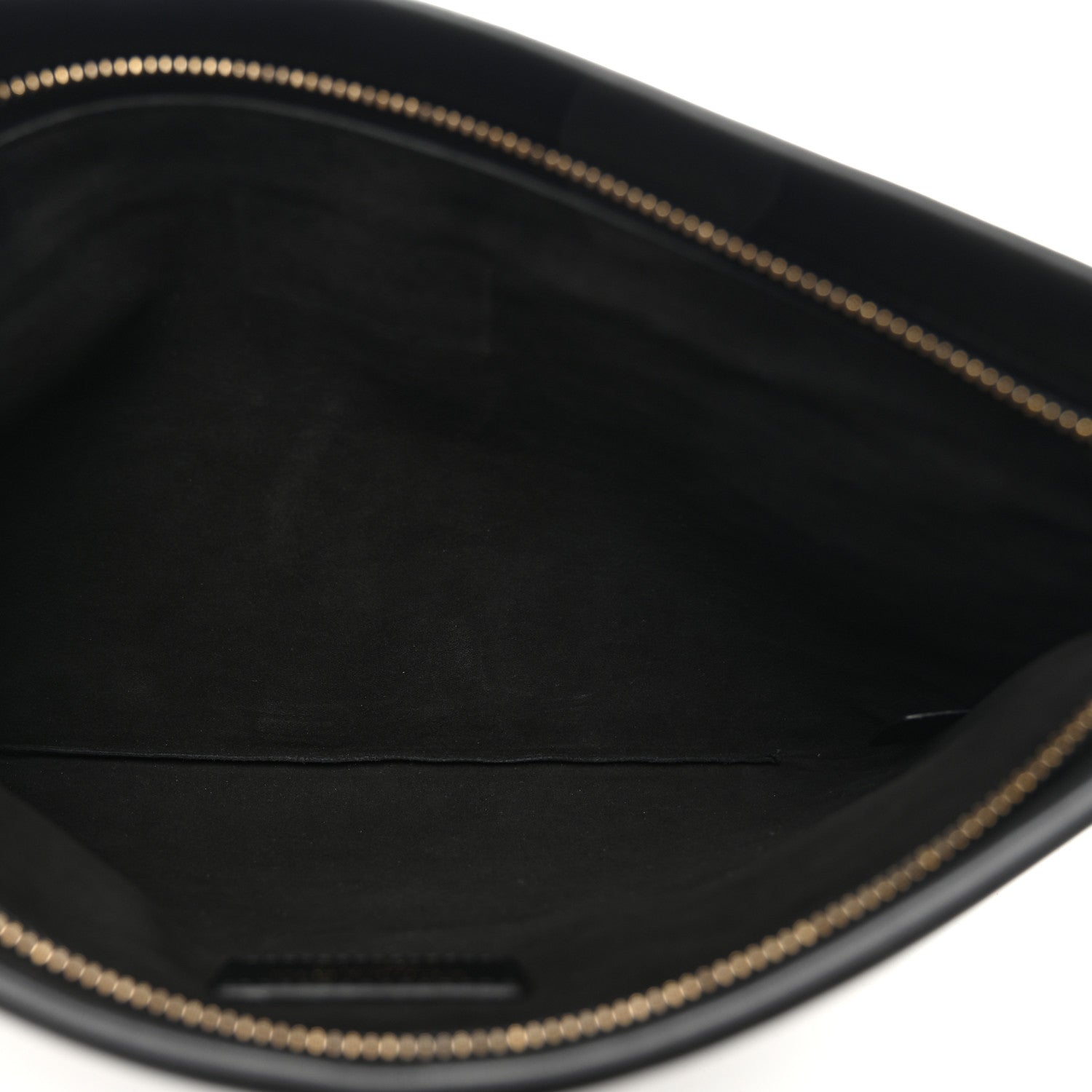 Christian Dior Calfskin Medium Diordouble Zip Pouch Black 5 of 6
