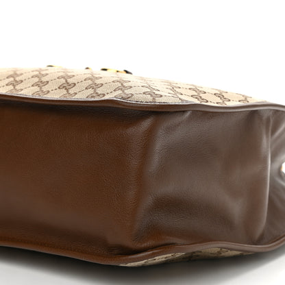 Gucci Monogram Calfskin Large Horsebit 1955 Tote Bag Beige Brown Sugar 10 of 10