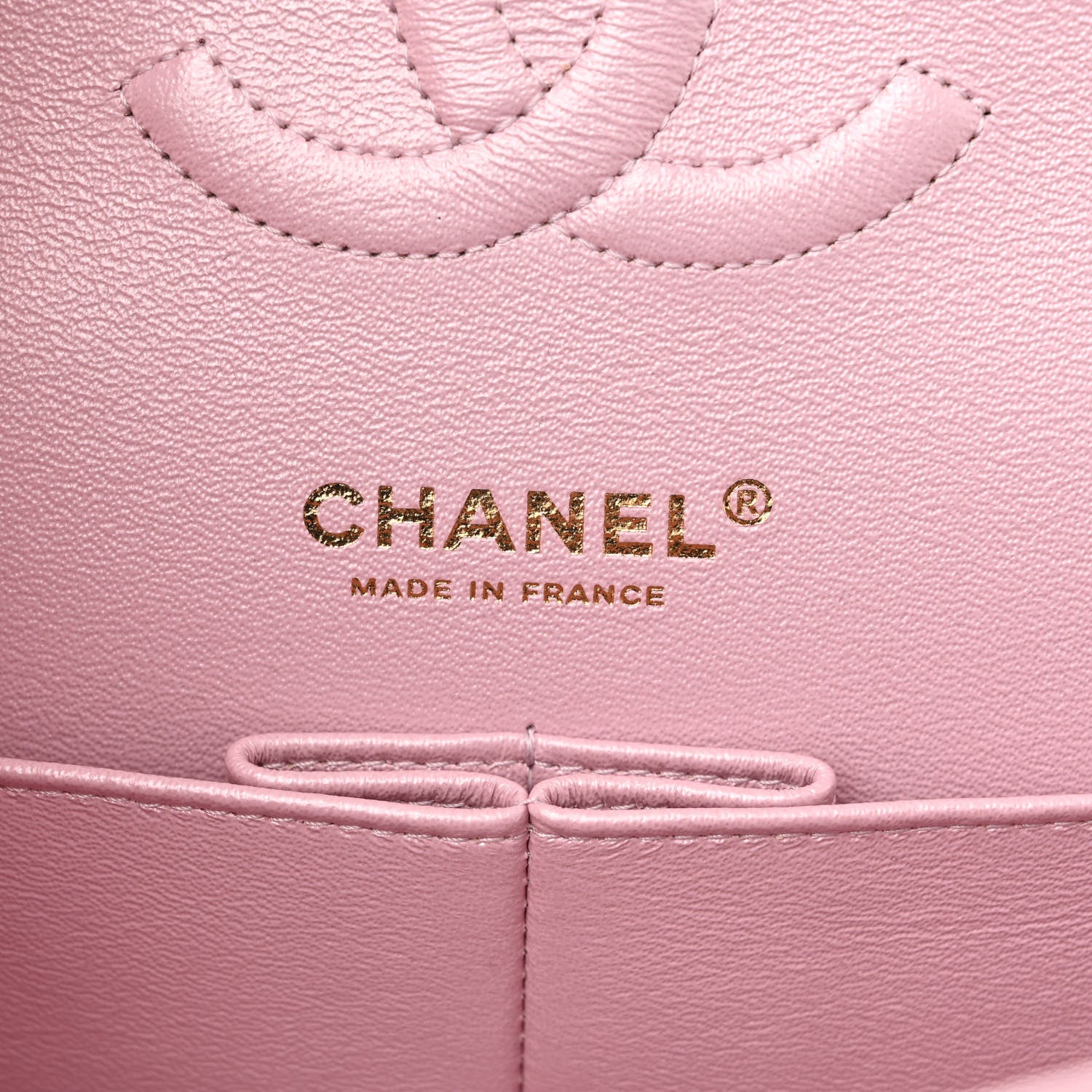 Chanel Iridescent Calfskin Quilted Medium Double Flap Pink 6 of 11