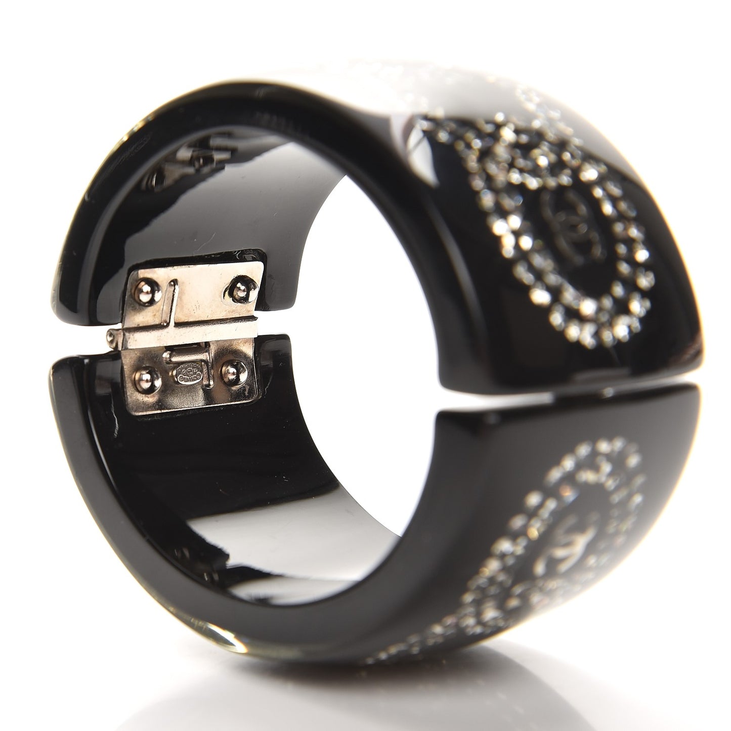 Resin Strass CC Crystal Cuff Black