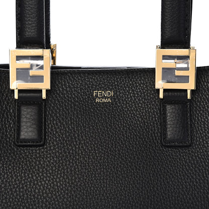 Fendi Cuoio Romano Selleria Medium FF Tote Black 14 of 14