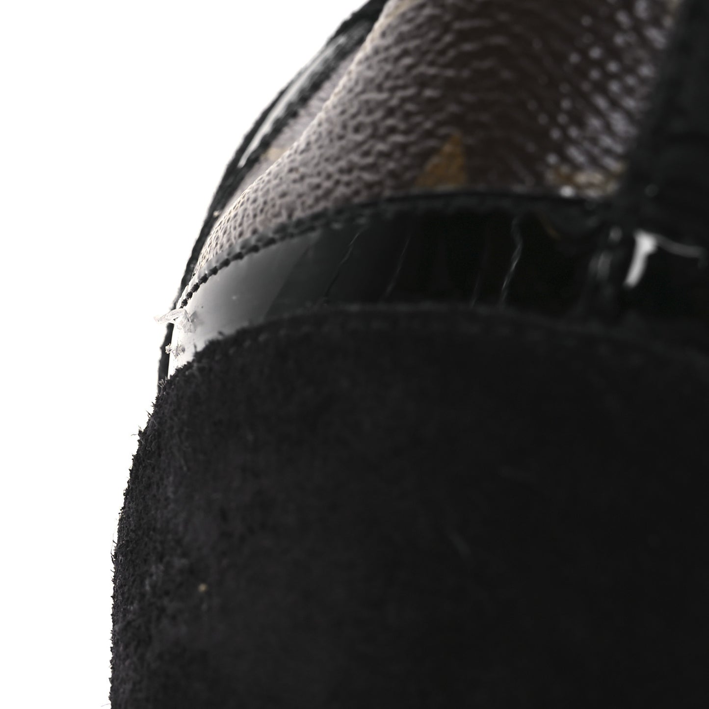 Suede Monogram Run Away Sneakers 38.5 Black