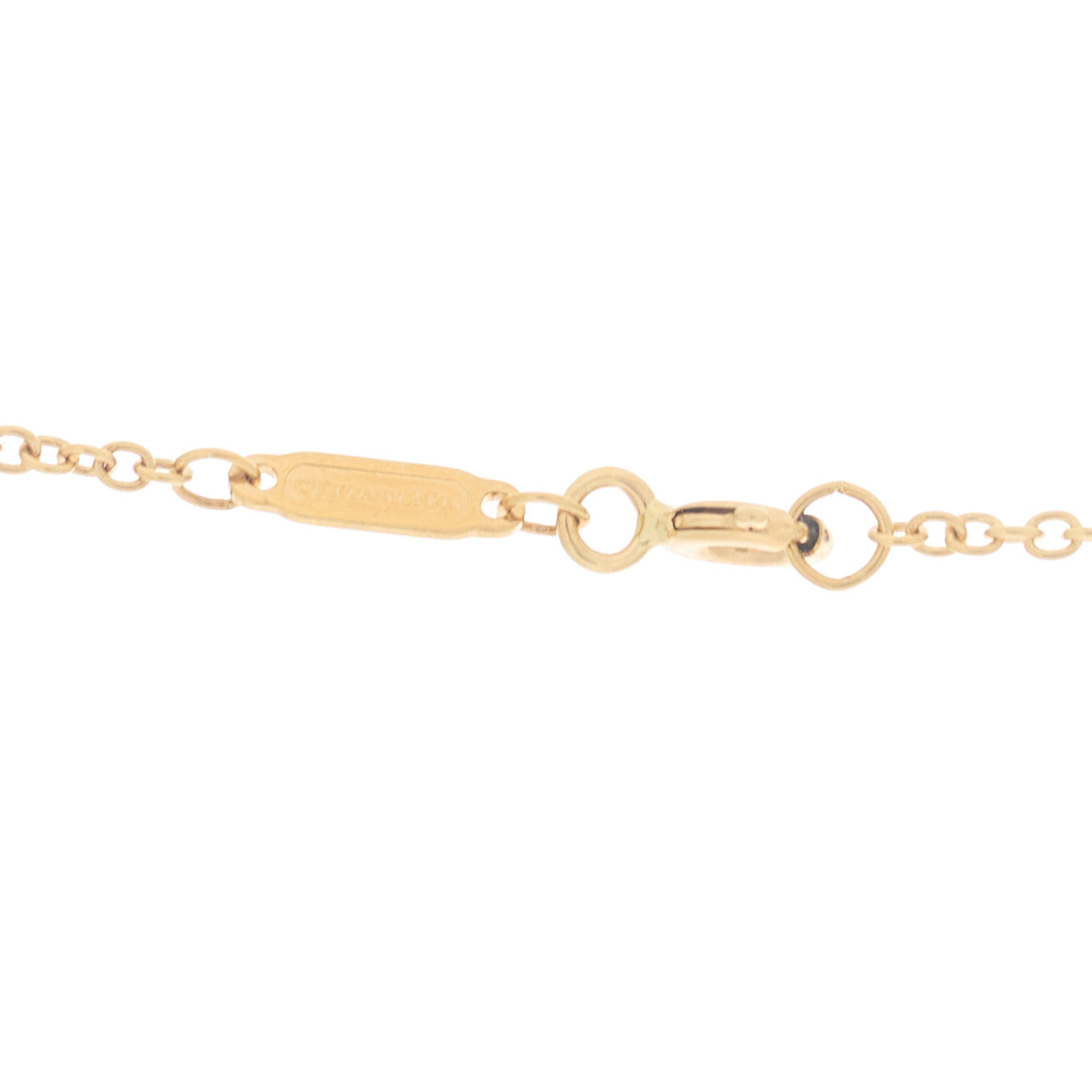 Tiffany 18K Yellow Gold Diamond Knot Necklace 4 of 7