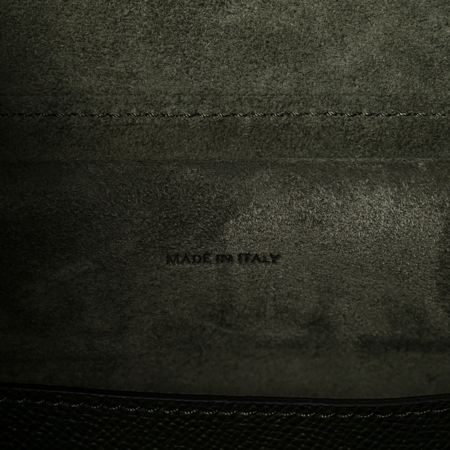 Grained Calfskin Micro Belt Bag Khaki