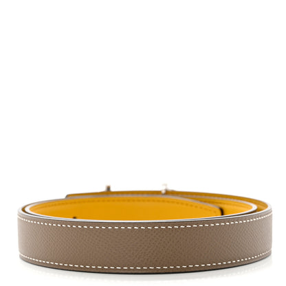 Hermes Swift Epsom 24mm Gamma Belt 75 Jaune Ambre Etoupe 2 of 5