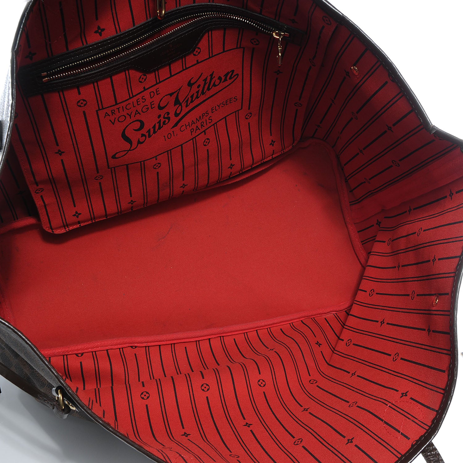 Louis Vuitton Damier Ebene Neverfull GM 6 of 10