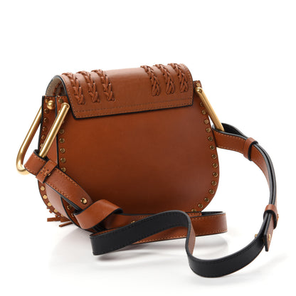 Chloe Calfskin Braided Mini Hudson Shoulder Bag Caramel 3 of 9