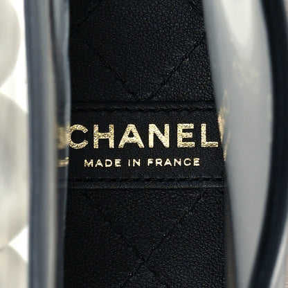 Chanel Lambskin PVC Sand By The Sea Flap With Pearl Strap Black 5 of 10