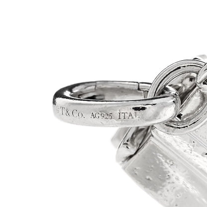 Tiffany Sterling Silver Box Charm Pendant 6 of 6