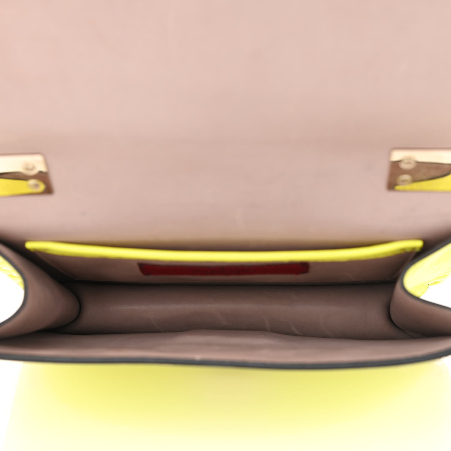 Valentino Garavani Calfskin Rockstud Top Handle Crossbody Bag Yellow Fluo 5 of 8