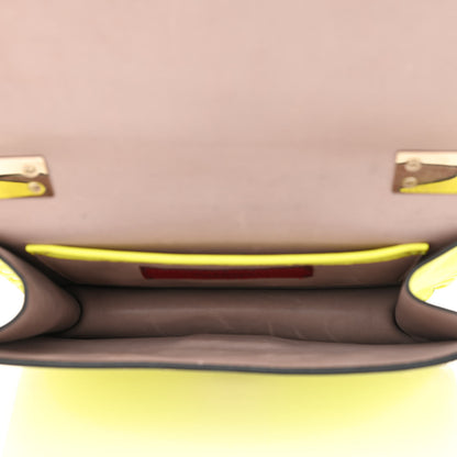 Valentino Garavani Calfskin Rockstud Top Handle Crossbody Bag Yellow Fluo 5 of 8