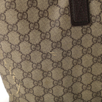 Gucci GG Plus Monogram Medium Zippered Shopping Tote Dark Brown 12 of 12