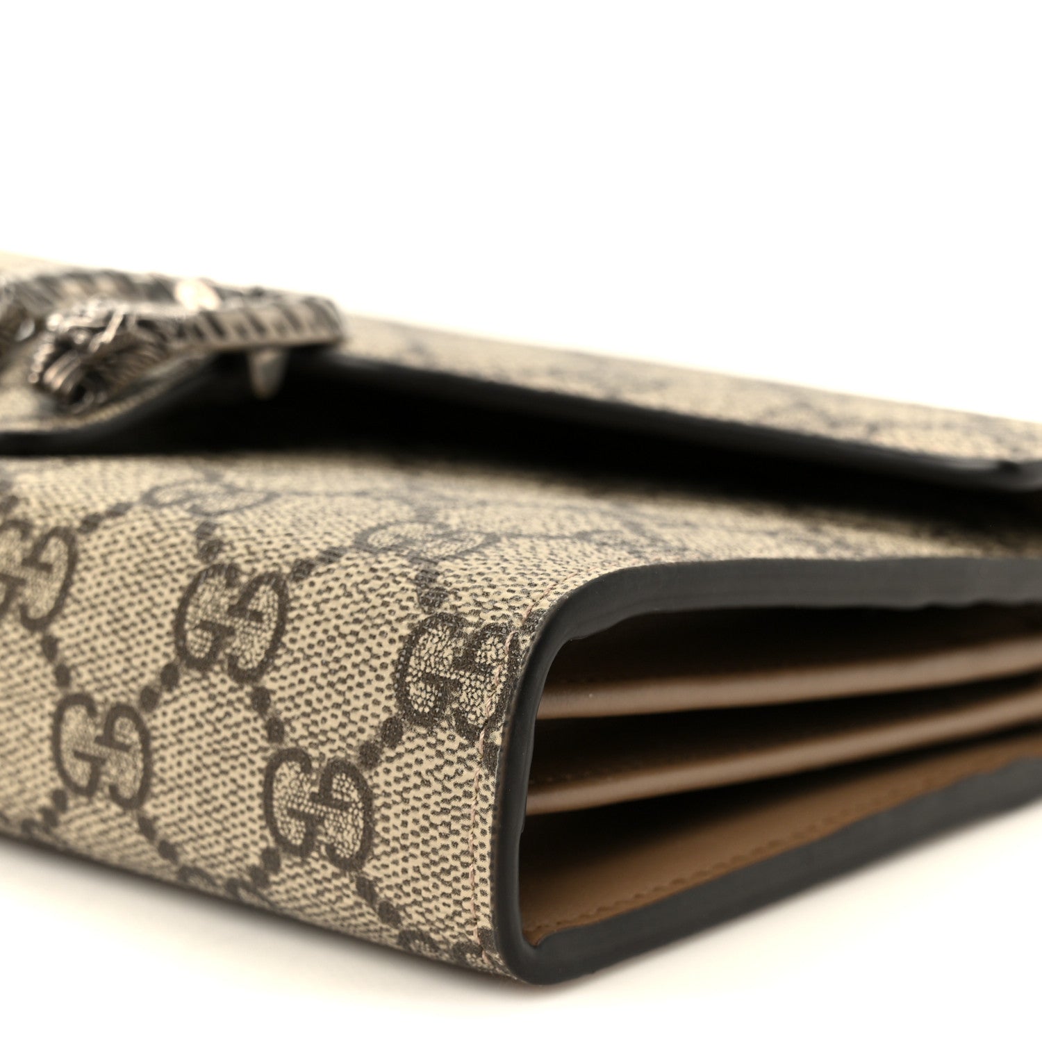Gucci GG Supreme Monogram Mini Dionysus Chain Wallet Beige Taupe 10 of 10