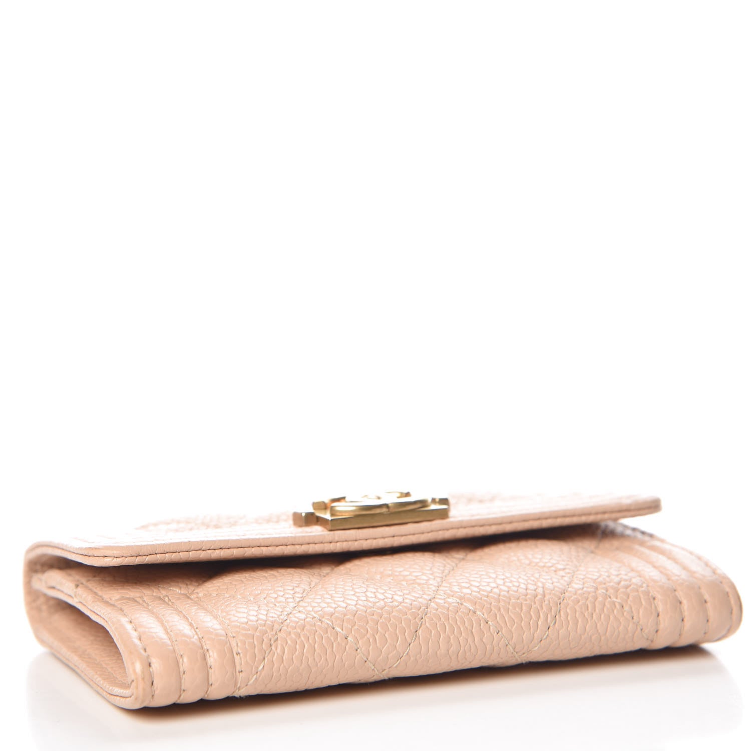 Chanel Caviar Quilted Boy Card Holder Beige Clair 4 of 9