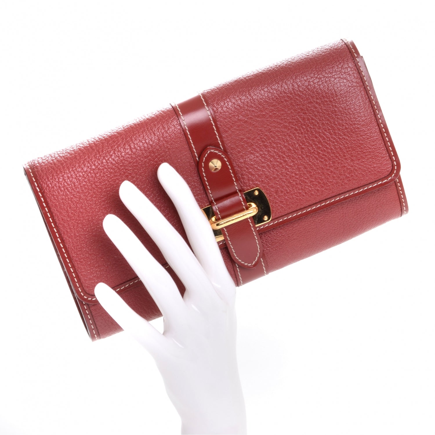 Louis Vuitton Suhali Le Favori Wallet Geranium Red 2 of 7