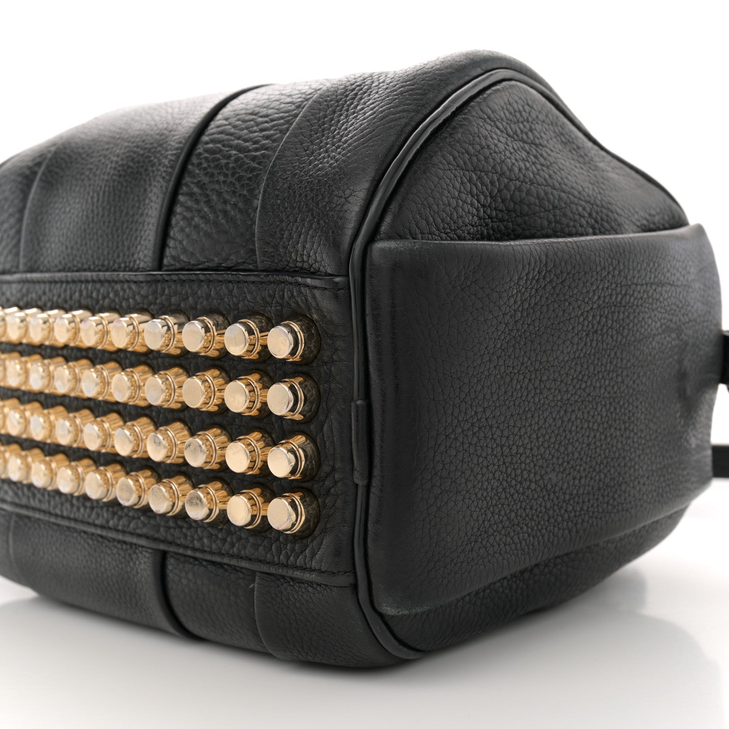 Alexander Wang Pebbled Lambskin Rockie Black Pale Gold Hardware 9 of 13