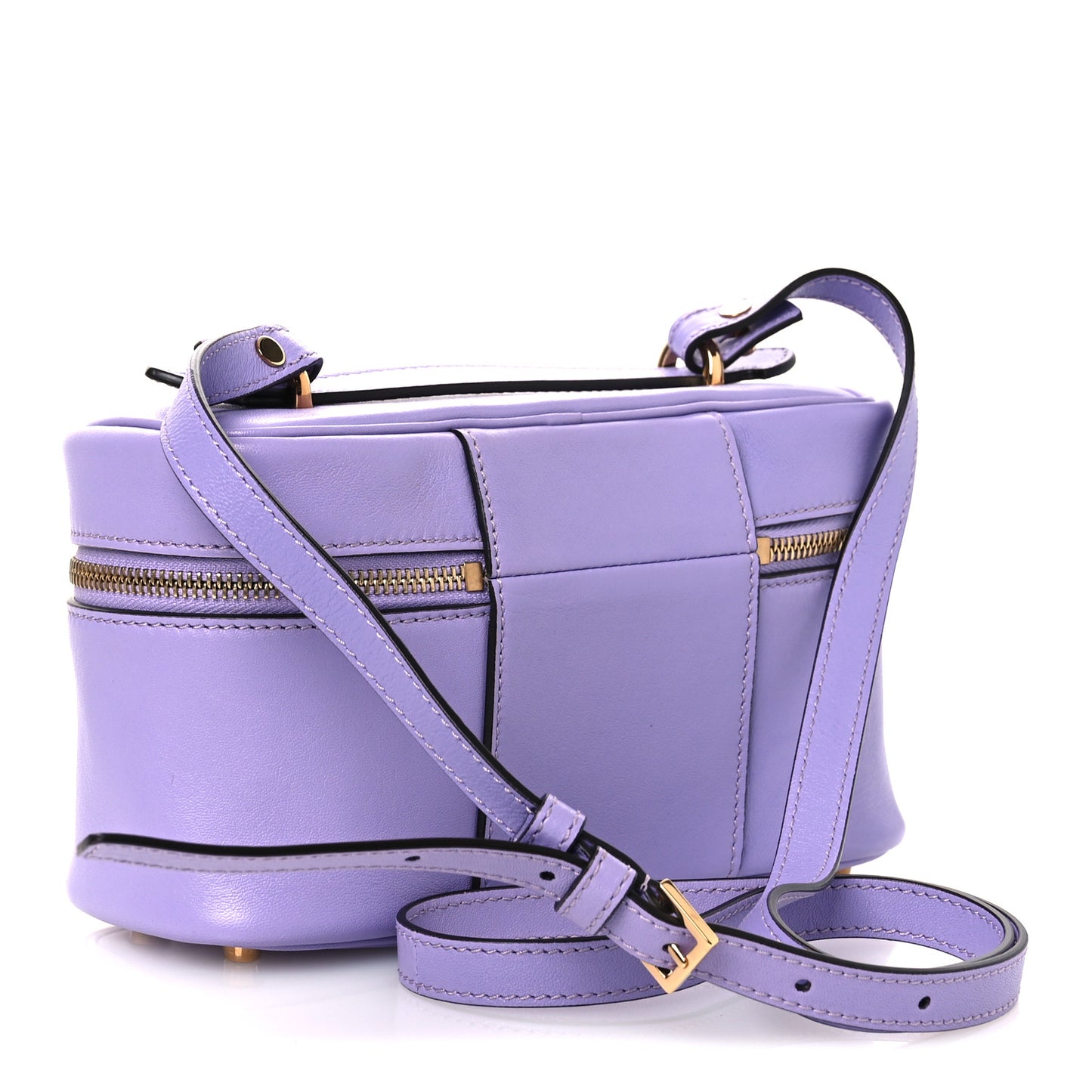 Lambskin Tag Vanity Bag Lilac