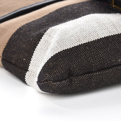 Burberry Canvas Mega Check Everson Crossbody Black 5 of 10